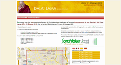 Desktop Screenshot of dalailamamilano2012.orchideaviaggi.it